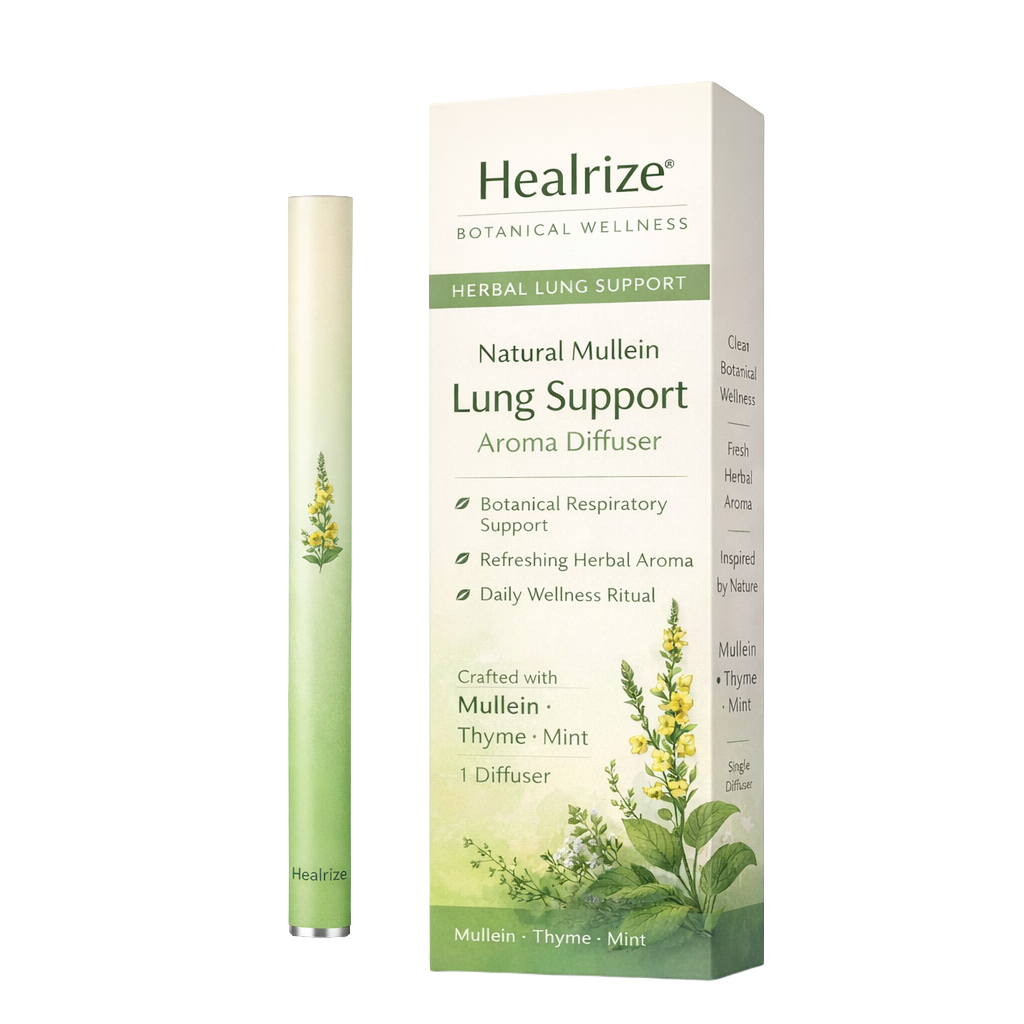 Healrize® Natural Mullein Lung Support Aroma Diffuser——– 🍃Deep Lung Cleanse Support
