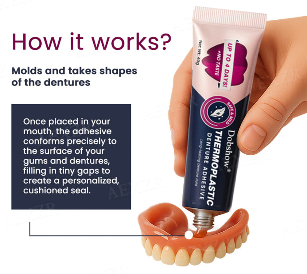 🦷Dobshow® Thermoplastic Denture Adhesive