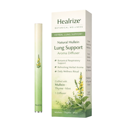 🍃Healrize® Natural Mullein Lung Support Aroma Diffuser – Deep Lung Cleanse Support