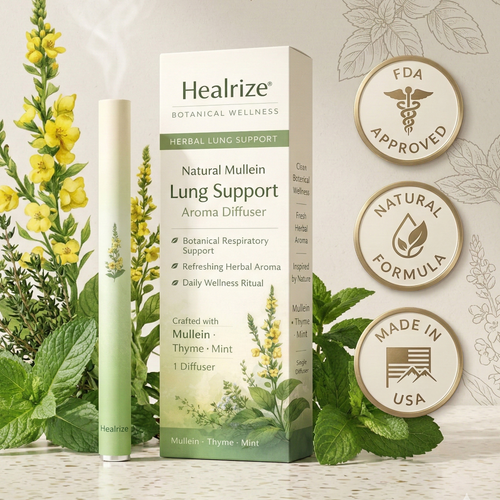 Healrize® Natural Mullein Lung Support Aroma Diffuser——– 🍃Deep Lung Cleanse Support