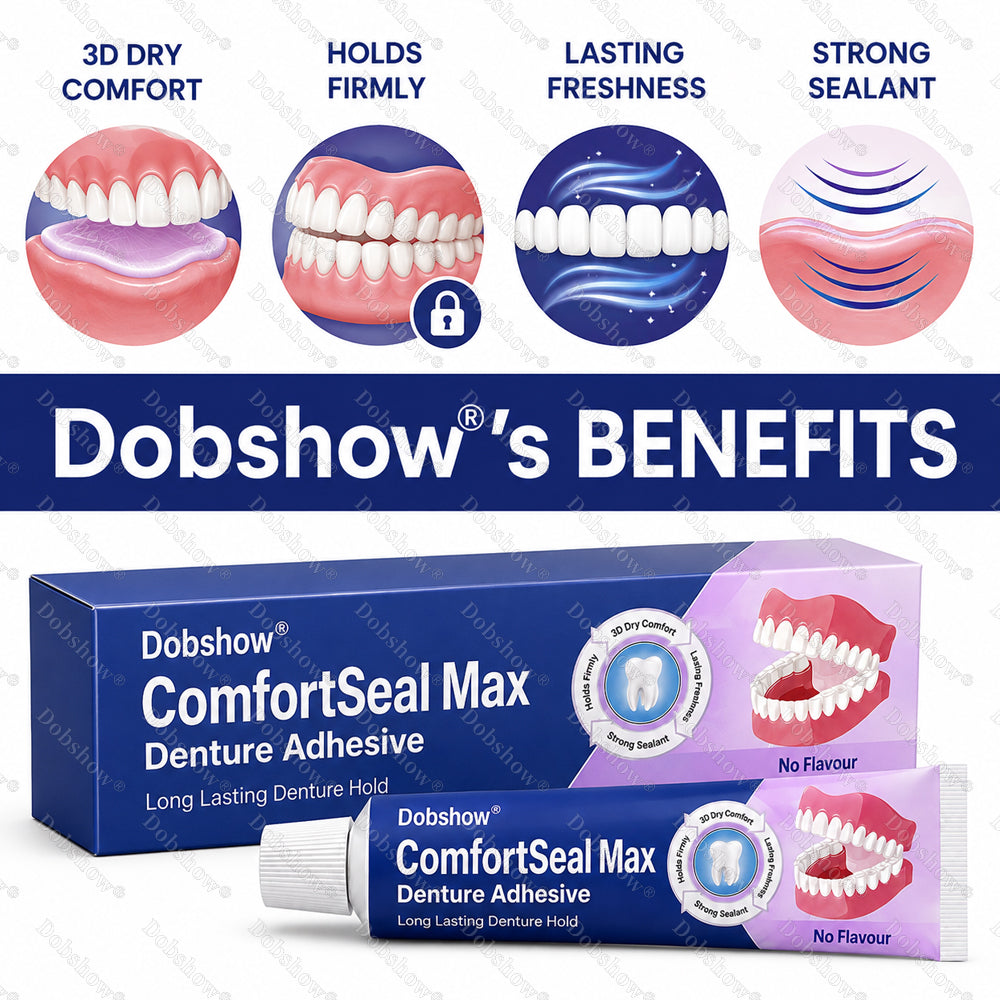 ⚡79K+SOLD⚡Dobshow® 🦷ComfortSeal Max Denture Adhesive | Up to 120-Hour Hold