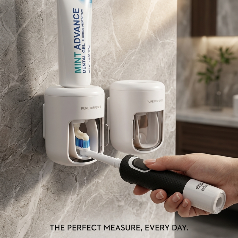 MCOIKY® Automatic toothpaste squeezer wall-mounted punch-free