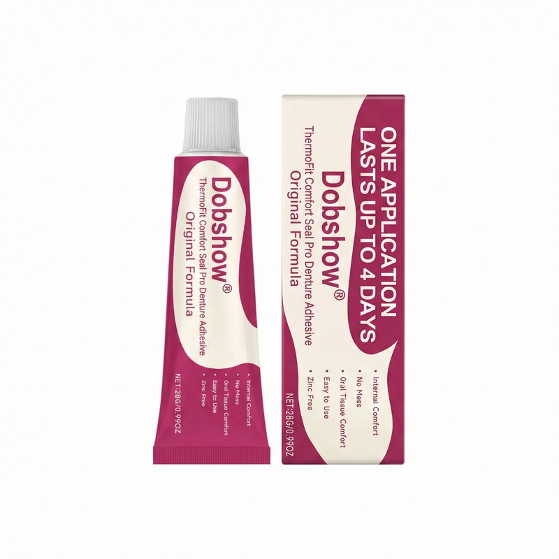 🦷 Dobshow® ThermoFit Comfort Seal Pro Denture Adhesive