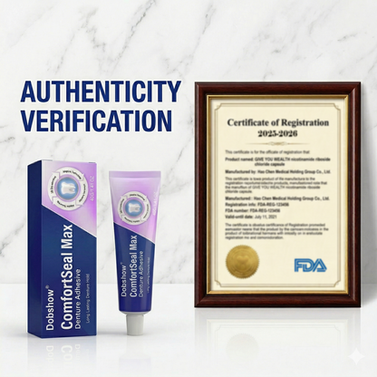 Dobshow® ComfortSeal Max Denture Adhesive—🦷96-hour long-lasting, heat adaptive technolog