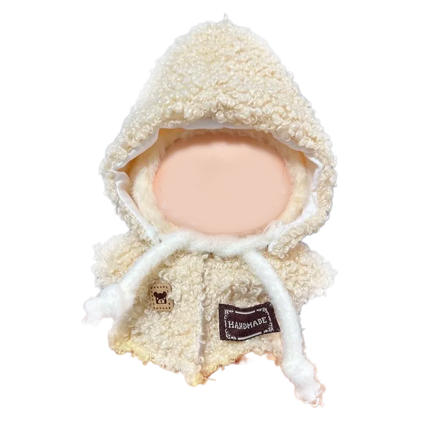 MCOIKY® Vinyl Face Plush Doll Clothes &  Lambswool Hooded Poncho & Christmas & New Year's Day