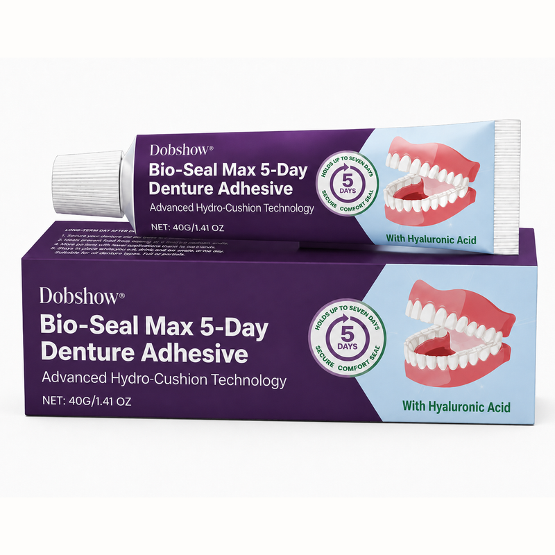 🦷Dobshow® Bio-Seal Max 5-Day Denture Adhesive