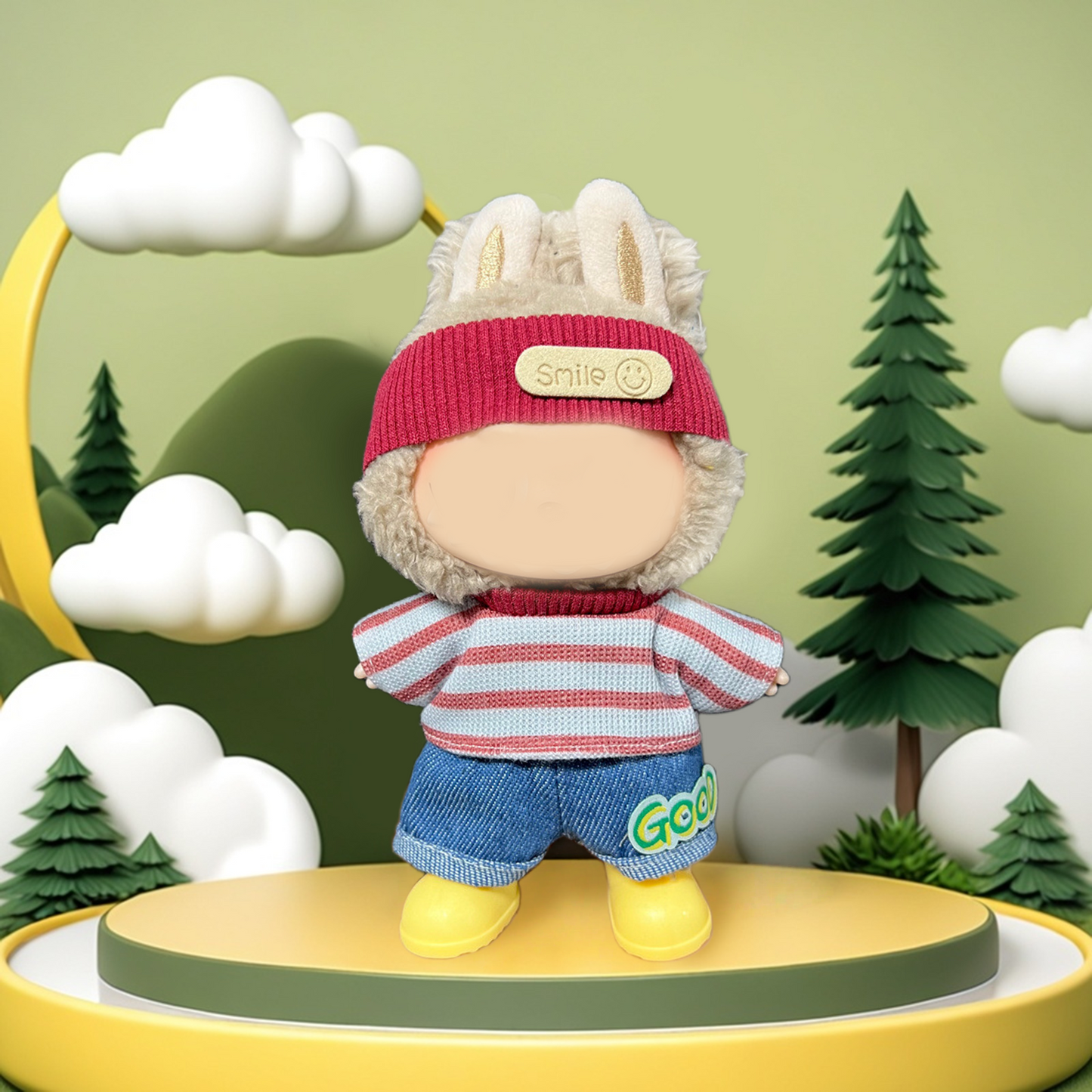 💥💥SUPER DISCOUNT❤️‍🔥❤️‍🔥  MCOIKY®  Vinyl Face Plush Doll Clothes & Accessories