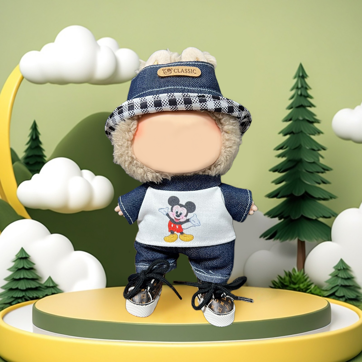 💥💥SUPER DISCOUNT❤️‍🔥❤️‍🔥  MCOIKY®  Vinyl Face Plush Doll Clothes & Accessories