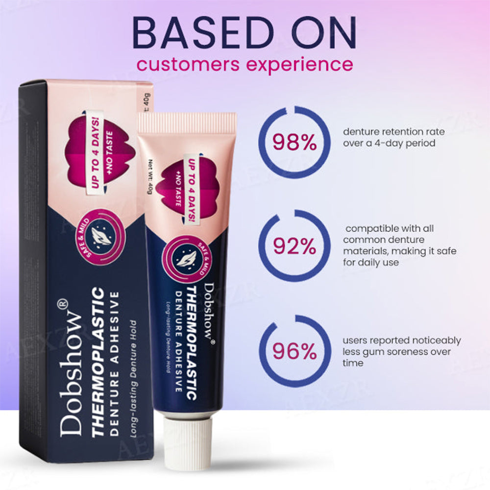 🦷Dobshow® Thermoplastic Denture Adhesive